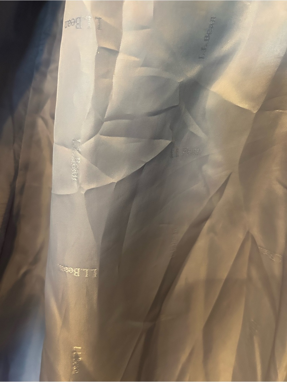 L.L. Bean Lilac Hooded Trench Coat - Picture 6 of 9